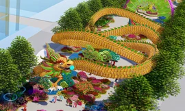 Ba linh vật rồng cỡ lớn ở Đường hoa Nguyễn Huệ sẽ được chuyển nhượng làm thiện nguyện