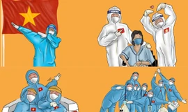 Cô gái miền Tây gửi năng lượng tích cực trong mùa dịch