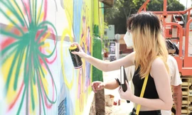 Hoàn thành 5 bức tranh đường phố cỡ lớn ở trung tâm TPHCM 