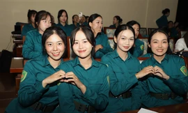 Xuất quân khối Nữ du kích miền Nam tham gia huấn luyện diễu binh, diễu hành dịp 80 năm Quốc khánh 