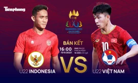 SEA Games 32: Tương quan trước trận Bán kết U22 Indonesia - U22 Việt Nam, 16h ngày 13/5