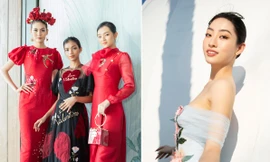 Lương Thuỳ Linh kiêu sa làm vedette, đưa dàn 'trò cưng' mở màn show thời trang bên bờ biển