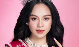 Hoa hậu Huỳnh Thị Thanh Thủy có gương mặt cân đối hiếm có