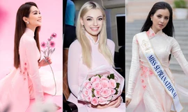 Dàn Hoa hậu đình đám thế giới khoe nhan sắc xinh đẹp với áo dài khi đến Việt Nam 