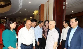 Hình ảnh Tổng Bí thư chủ trì hội nghị về đẩy mạnh xây dựng lực lượng Công an nhân dân