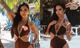 Nữ tiếp viên hàng không có số đo ba vòng 'bốc lửa' dự thi Miss Grand Vietnam 2022