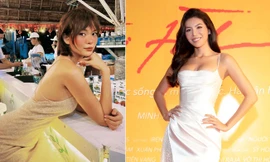 Mâu Thủy khoe lưng trần quyến rũ, Minh Tú xuất hiện sau khi khỏi COVID-19