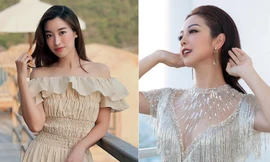 Jennifer Phạm mặc đầm xuyên thấu nóng bỏng, Đỗ Mỹ Linh diện váy trễ vai quyến rũ