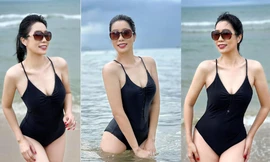 Á hậu Trịnh Kim Chi khoe dáng nuột nà với áo tắm ở tuổi ngũ tuần