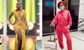 Đối thủ nặng ký của Đỗ Thị Hà gây sốc vì mặc đồ ngủ ra sân bay đi thi chung kết Miss World