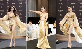 Thí sinh Miss Grand Vietnam 'bắn' rap, trình diễn catwalk 'lốc xoáy' ấn tượng trong buổi sơ khảo