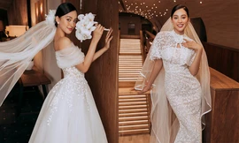 Nàng hậu xứ Quảng có gương mặt đạt 'tỷ lệ vàng' đẹp ngọt ngào khi mặc váy cưới