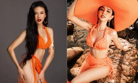 Mặc lại áo tắm của Thuỳ Tiên, Bùi Quỳnh Hoa mang sắc vóc sexy đến với Supermodel International