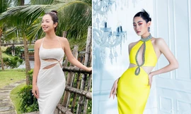 Jennifer Phạm diện váy xẻ chân ngực nóng bỏng, Lương Thuỳ Linh mặc váy cut-out táo bạo