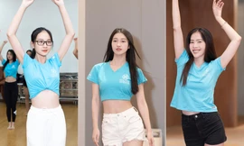 Thí sinh Miss World Vietnam 2022 khoe eo thon nóng bỏng, miệt mài tập luyện cho đêm chung kết