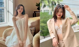 Á hậu Tường San khoe vai trần mong manh, Á hậu Diễm Trang diện nội y ren quyến rũ