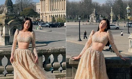 Diện crop-top xuyên thấu, Lương Thuỳ Linh khiến fan ngỡ ngàng khi khoe vòng eo 'siêu thực'