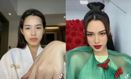 'Biến hình' về quê ăn Tết, Đỗ Thị Hà được khen đẹp ma mị tựa 'mỹ nhân cổ trang'