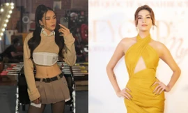 Kỳ Duyên mặc crop-top khoe vòng eo 'con kiến', Võ Hoàng Yến diện váy xẻ chân ngực sexy