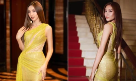 Thuỳ Tiên, Nguyễn Thị Loan khoe vóc dáng nóng bỏng khi cùng mặc váy lệch tà lạ mắt