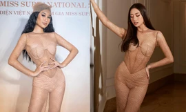 Top 15 Miss World VN 2019 Phạm Anh Thư mặc lại váy xuyên thấu nóng 'bỏng mắt' của Lương Thùy Linh