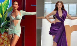 Mâu Thuỷ khoe dáng sexy trên biển với váy xuyên thấu, Thuỳ Tiên nóng bỏng ở Tây Ban Nha