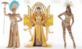 Loạt trang phục dân tộc độc, lạ của Trân Đài và dàn thí sinh Hoa hậu chuyển giới quốc tế 2022