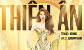 BẢN TIN HOA HẬU 25/10: Váy dạ hội của Thiên Ân ở chung kết Hoa hậu Hòa bình