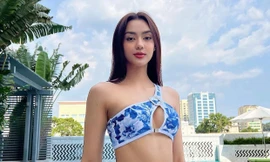 Hoa hậu Hoàn vũ Thái Lan 2020 Amanda Obdam mặc bikini khoe dáng nóng bỏng ở Việt Nam