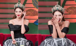 Hoa hậu Thuỳ Tiên xứng danh 'Miss biểu cảm' trong lần đầu lên sóng 'Bữa trưa vui vẻ'