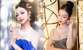 Jennifer Phạm diện váy cúp ngực nóng bỏng, khoe nhan sắc hút hồn dù đã sinh 4 con