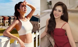Đỗ Thị Hà khoe vai trần nuột nà, Jennifer Phạm mặc crop-top lộ eo 'con kiến' nóng bỏng 