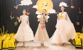 Top 3 Miss World Vietnam 2022 hóa chị Hằng xinh đẹp trong chuyến từ thiện đầu tiên sau đăng quang