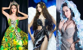 3 lần làm vedette của Thùy Tiên sau khi đăng quang: Đẹp như nữ thần, gặp sự cố vẫn không nao núng