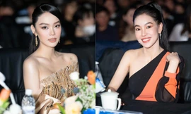 Minh Hằng tái xuất gợi cảm sau đám cưới, hội ngộ chủ tịch Miss World Vietnam trên ghế nóng