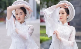 Nhan sắc nàng 'tiểu tam' của "Hương vị tình thân' lọt chung kết Duyên dáng Ngoại thương 2022