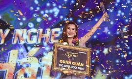 Võ Hạ Trâm đăng quang quán quân Hãy Nghe Tôi Hát 2018. Ảnh: Nguyễn Bá Ngọc