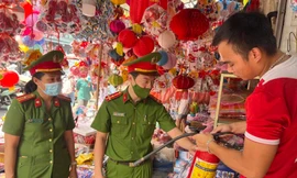 Công an TP. Hà Nội kiểm tra công tác PCCC tại phố Hàng Mã