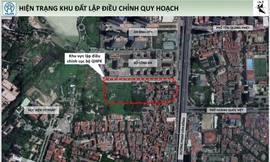 Vị trí khu đất lập điều chỉnh quy hoạch.