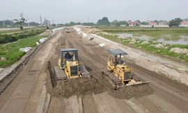 Công trường Dự án đường Vành đai 4- Vùng Thủ đô