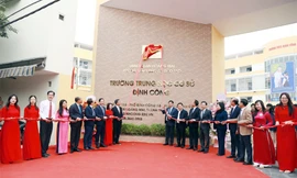 Khánh thành trường học 150 tỷ tại quận đông dân nhất Thủ đô