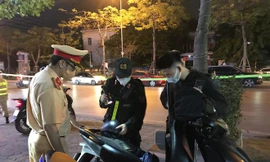 Lực lượng Công an TP. Hà Nội làm nhiệm vụ