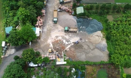 Ngang nhiên san lấp đất nông nghiệp tại huyện Quốc Oai