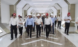 Phó Chủ tịch UBND TP Hà Nội Nguyễn Trọng Đông tiến hành kiểm tra nhà máy đốt rác phát điện Thiên Ý