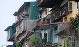 Chuồng cọp tại một khu tập thể ở Hà Nội không đảm bảo an toàn