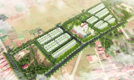 Mô hình một khu đấu giá đất tại xã Tiến Thịnh, huyện Mê Linh.