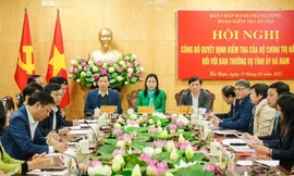 Công bố quyết định của Bộ Chính trị kiểm tra Ban Thường vụ Tỉnh ủy Hà Nam