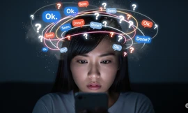 Lo âu từ những dòng tin nhắn 'kiệm lời'