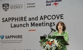 Thứ trưởng Bộ Y tế Nguyễn Thị Liên Hương phát biểu tại sự kiện