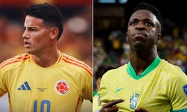 James Rodriguez và Vinicius Junior.